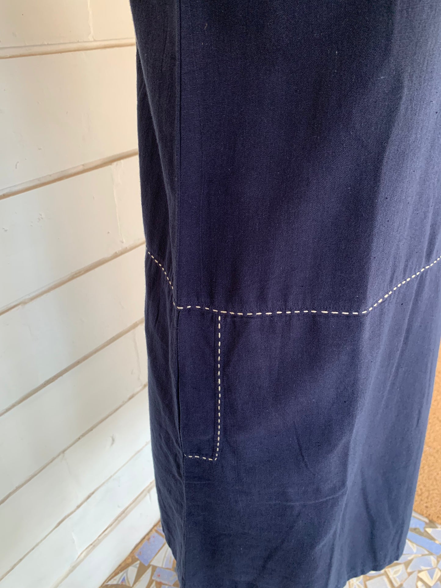 Blue Linen Alice Dress