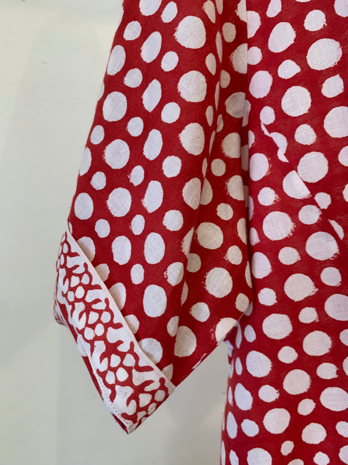 Red & White Polka Dot Bella Boxy Top