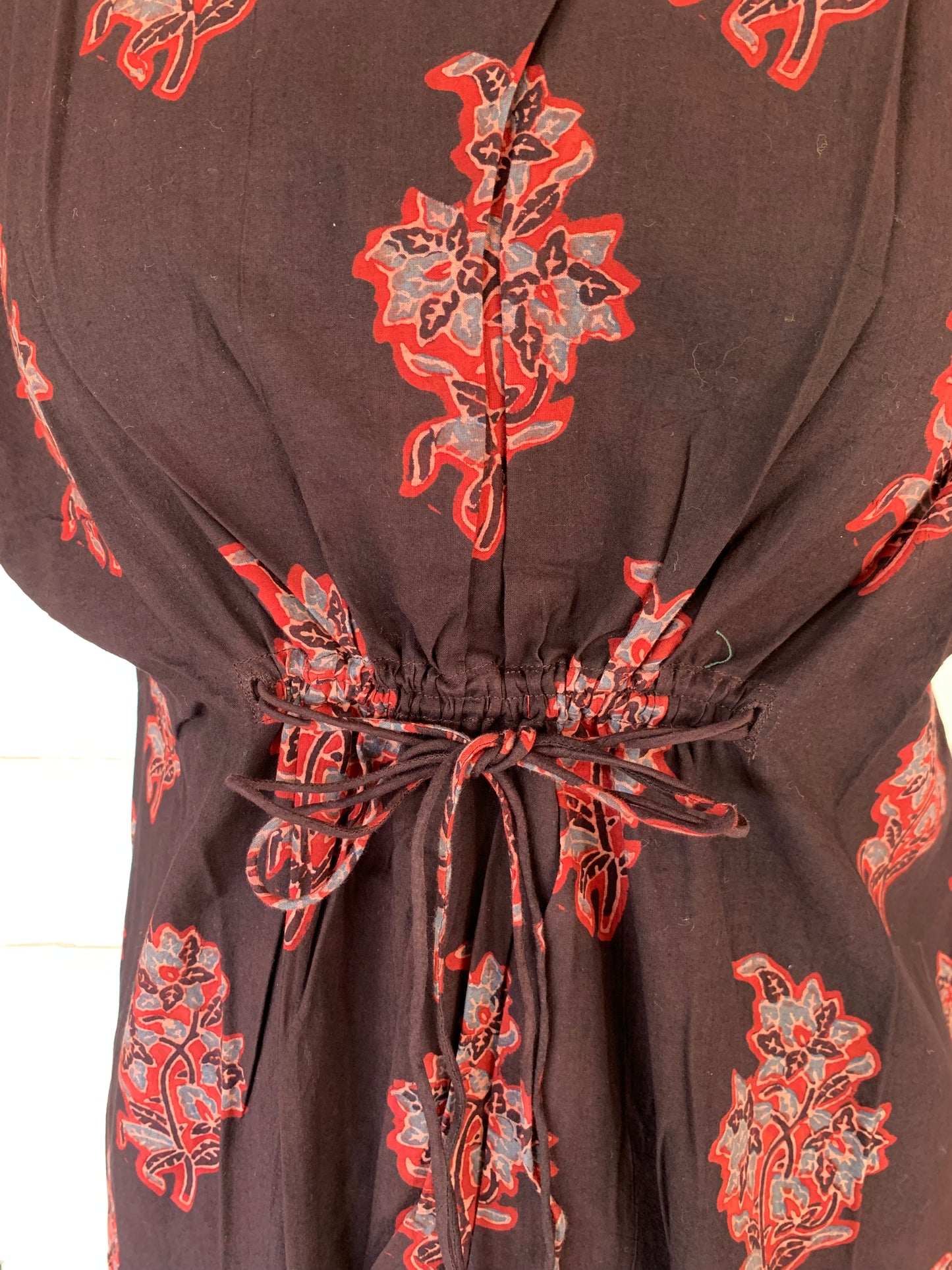 Black Diva Dress with Patterns Print