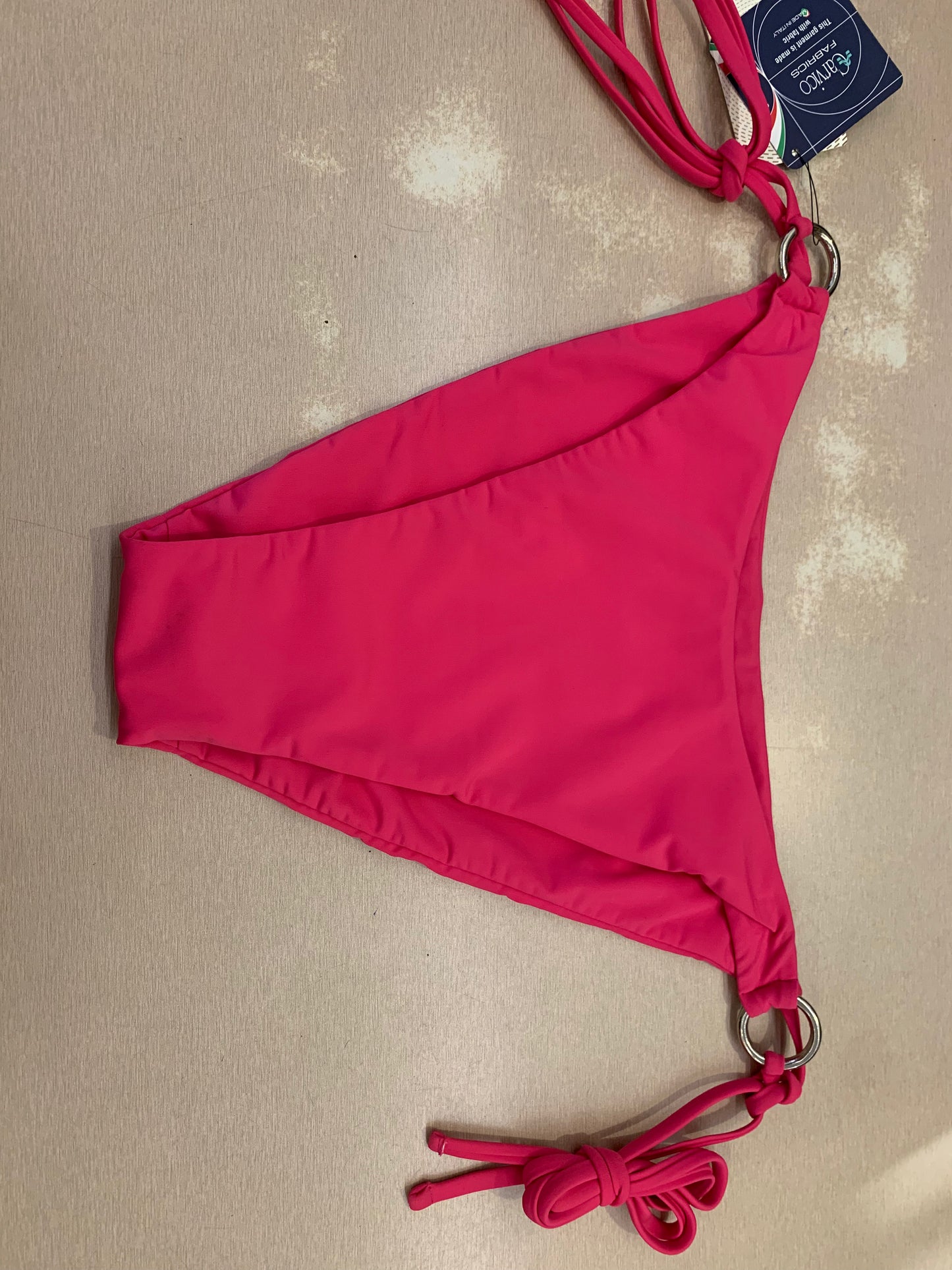 Pink O-Ring Triangle Bikini