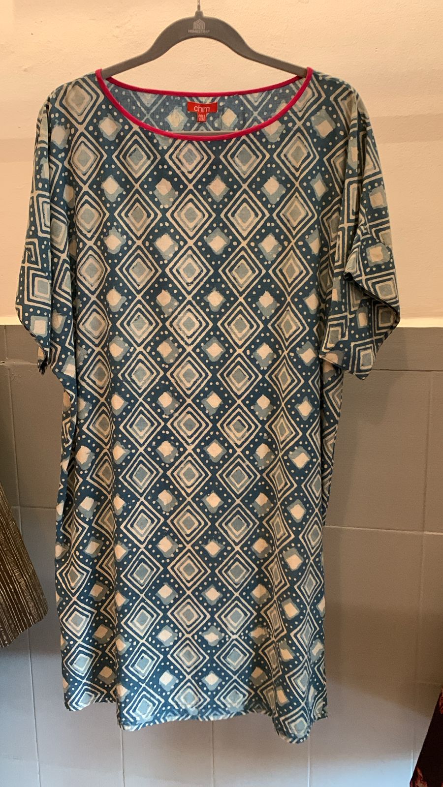 Blockprint Kimono Dress 1314