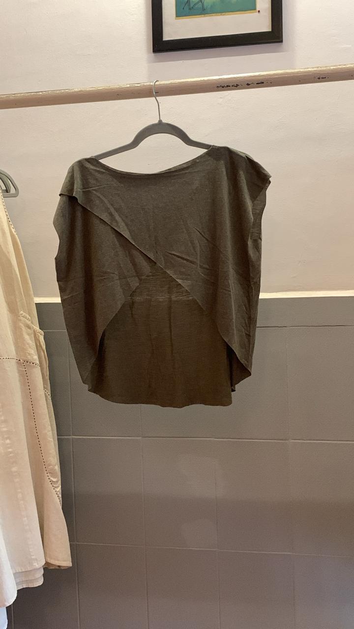 Olive Green Back Open Top 848