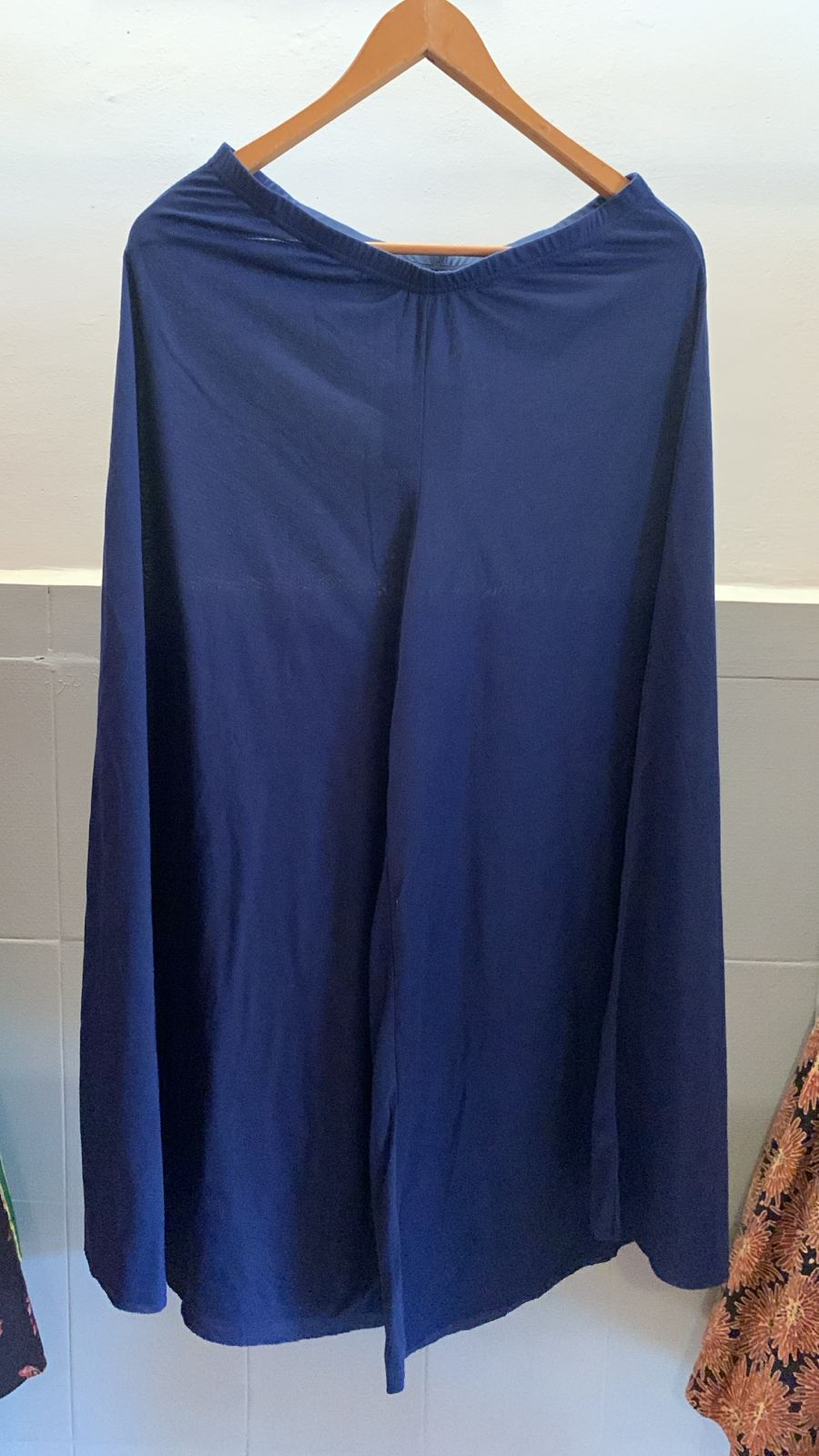 Navy Blue Palazzo Pants 1119