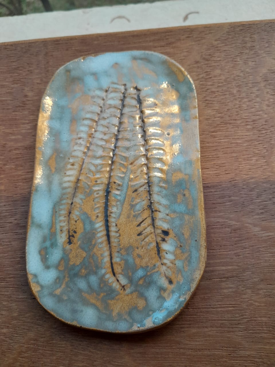 Leaf Print Platter 4303
