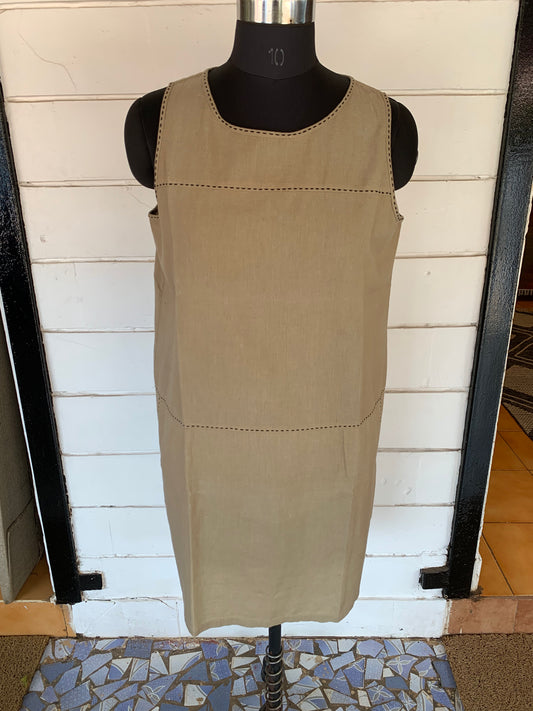 Beige Linen Alice Dress