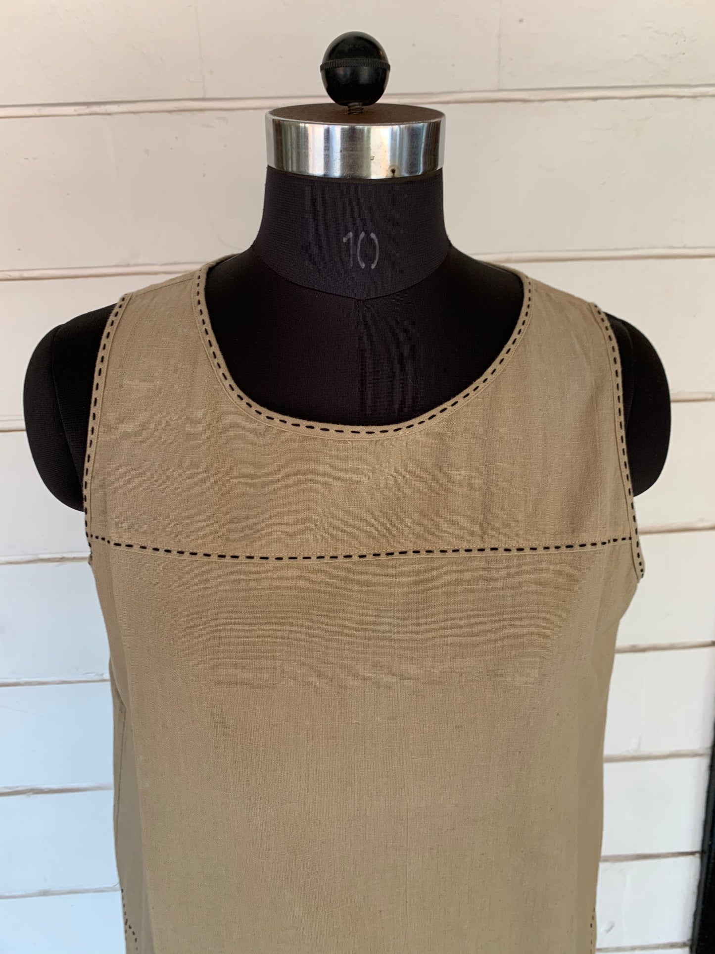 Beige Linen Alice Dress