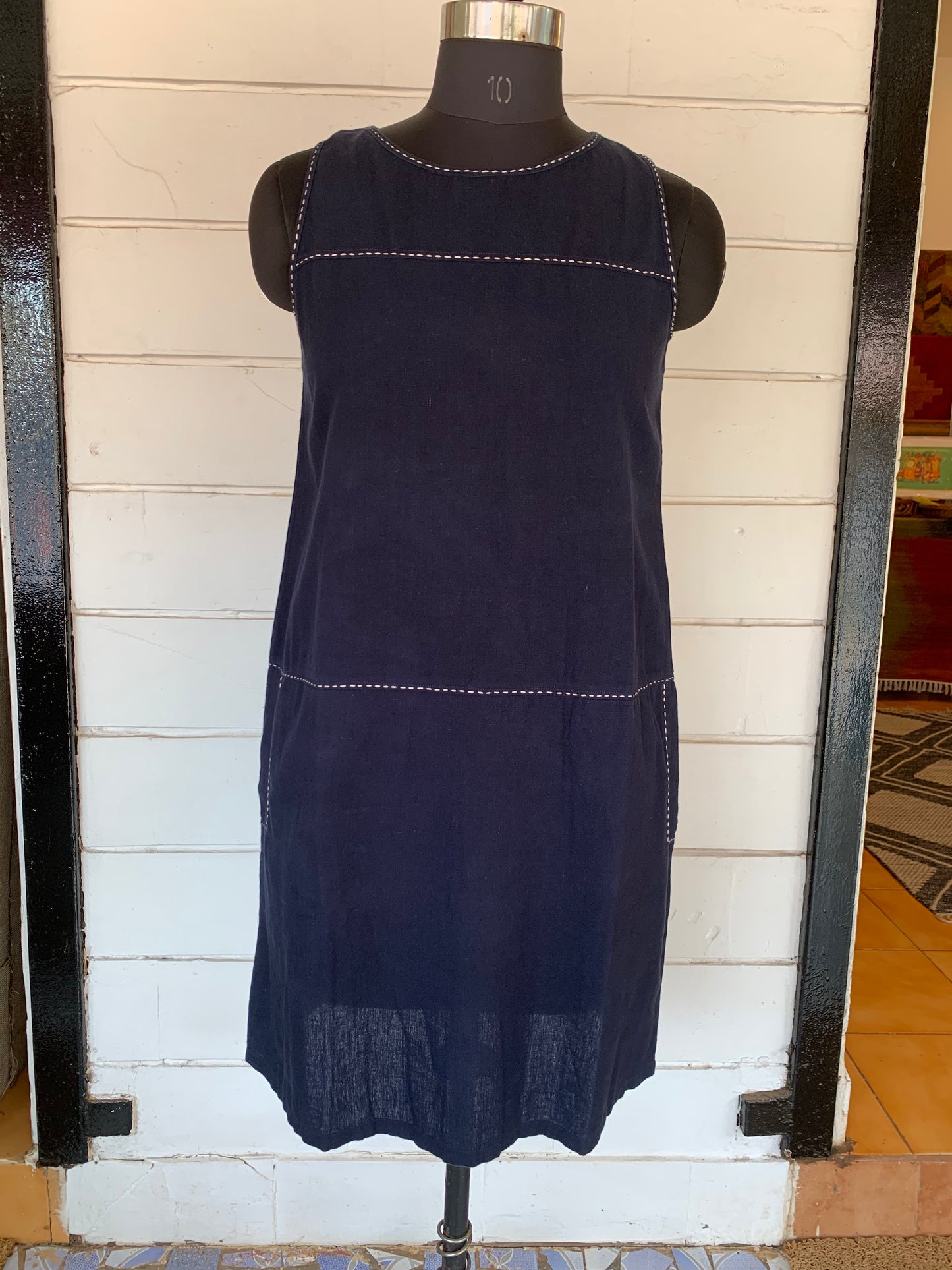 Blue Linen Alice Dress