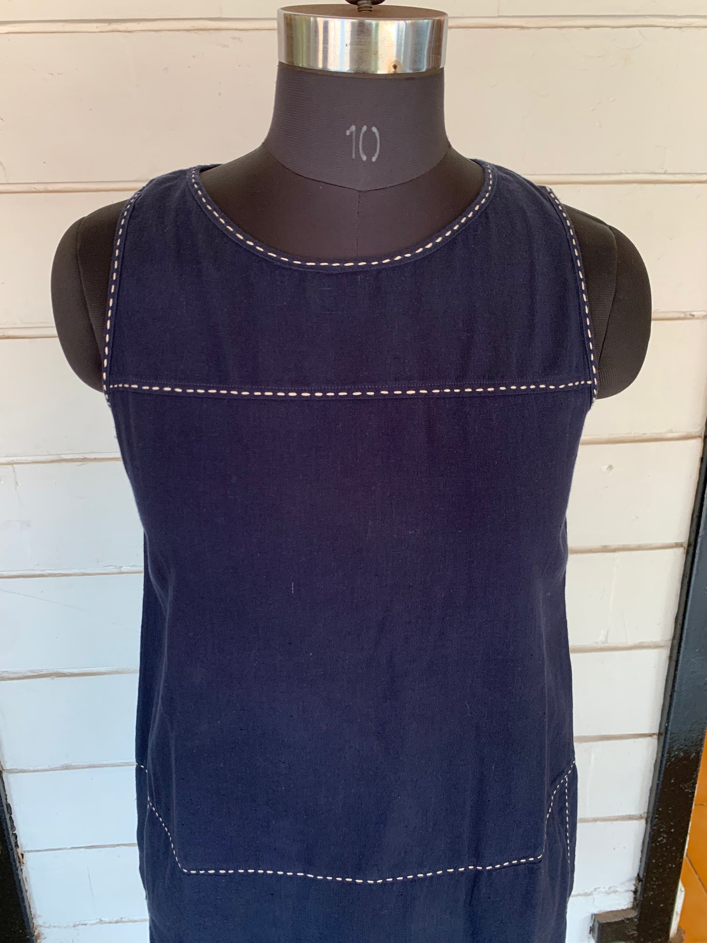 Blue Linen Alice Dress