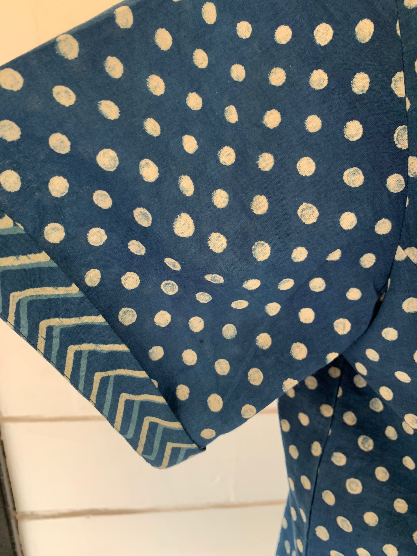 Indigo Polka Dot Bella Boxy Top