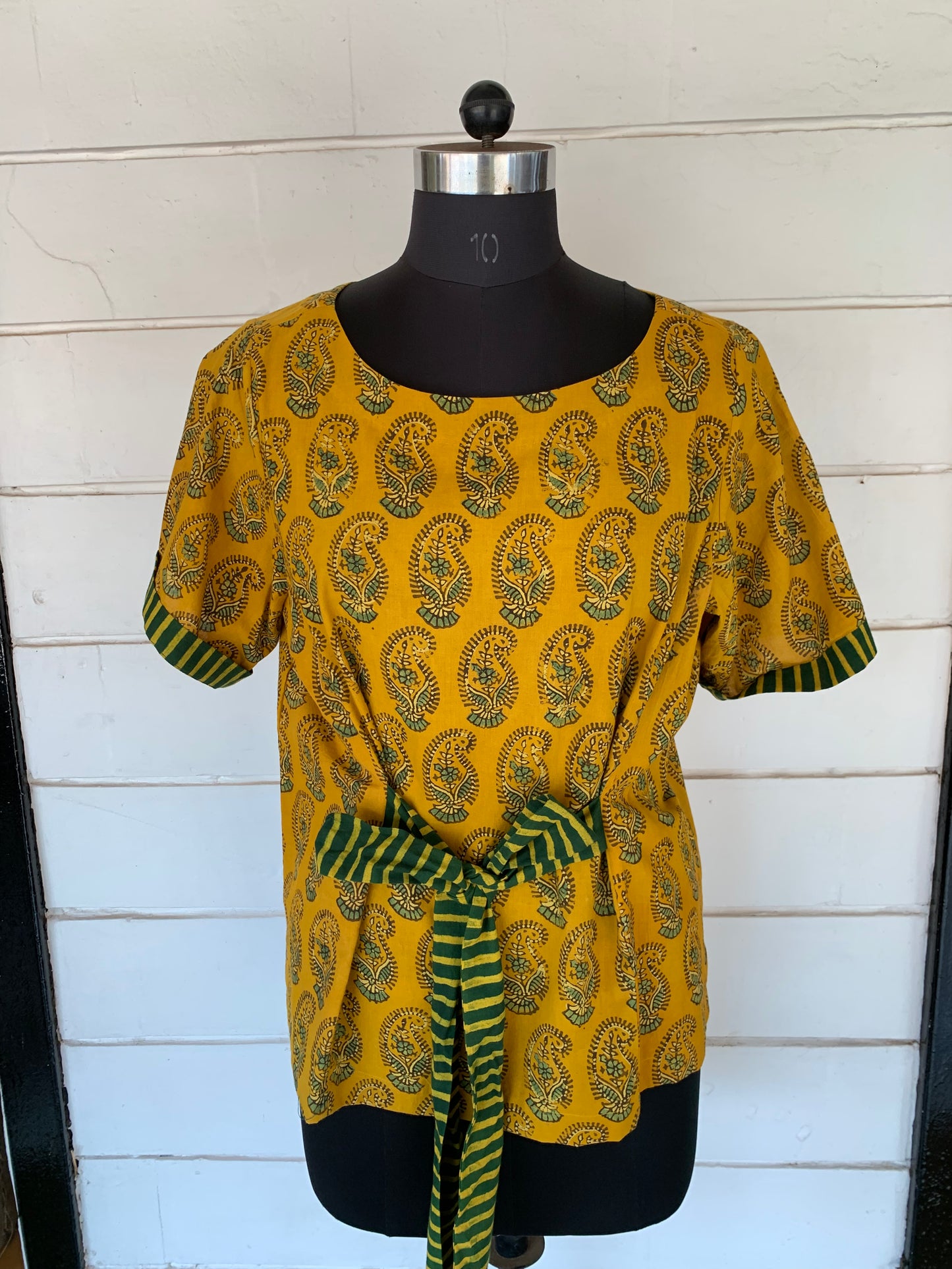Hand Block Print Bella Boxy Top