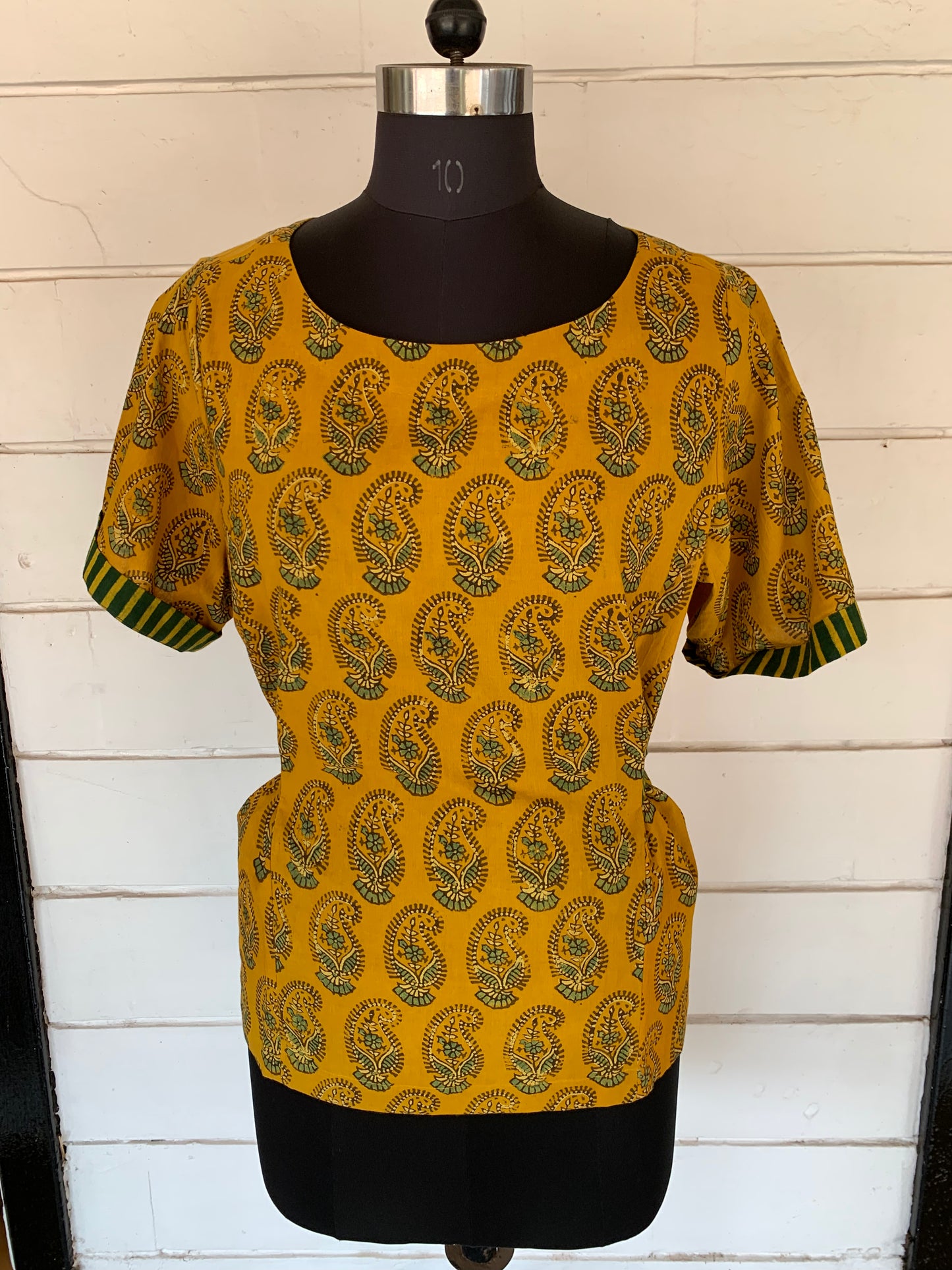 Hand Block Print Bella Boxy Top