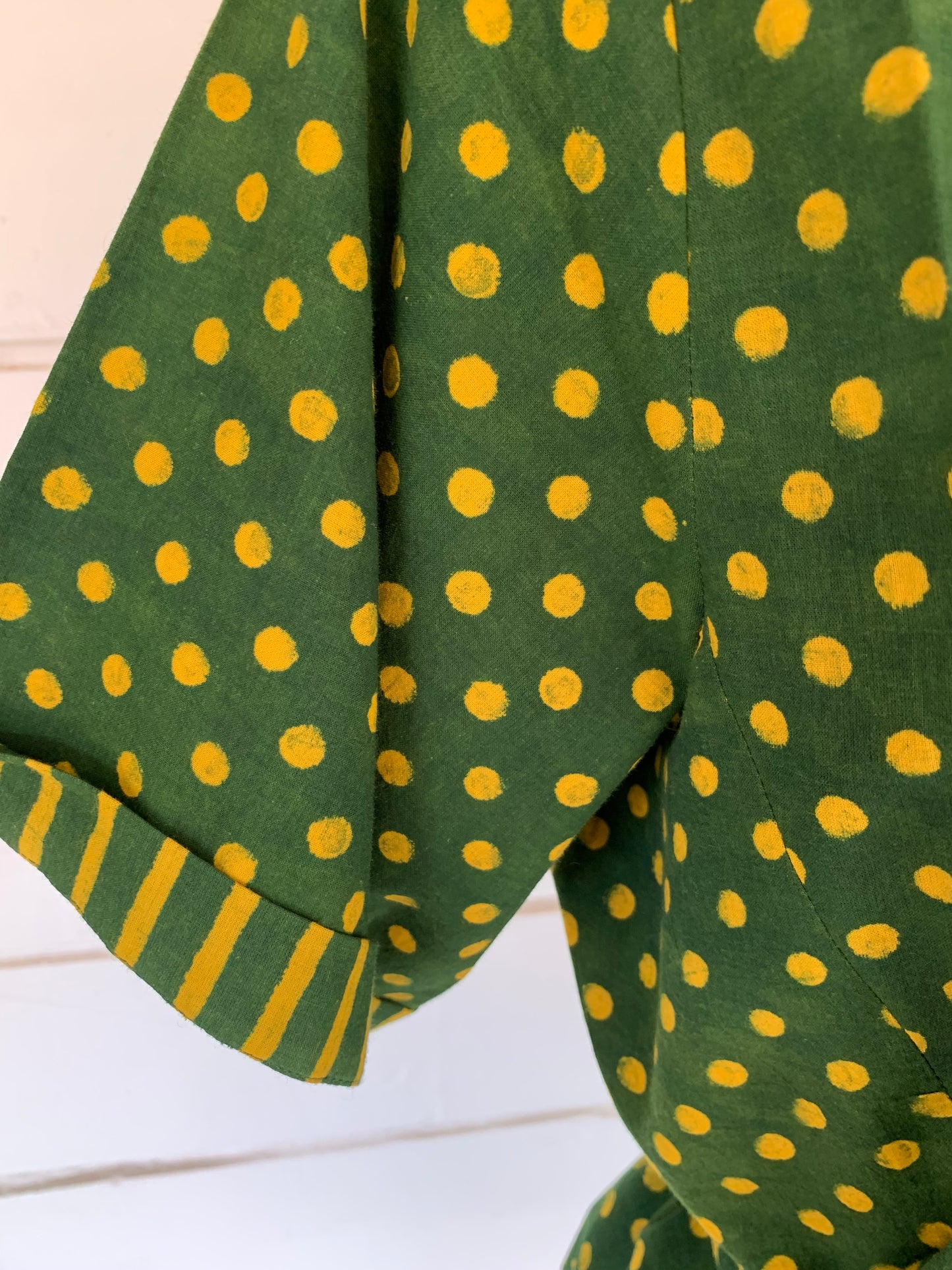 Green Polka Dot Bella Boxy Top