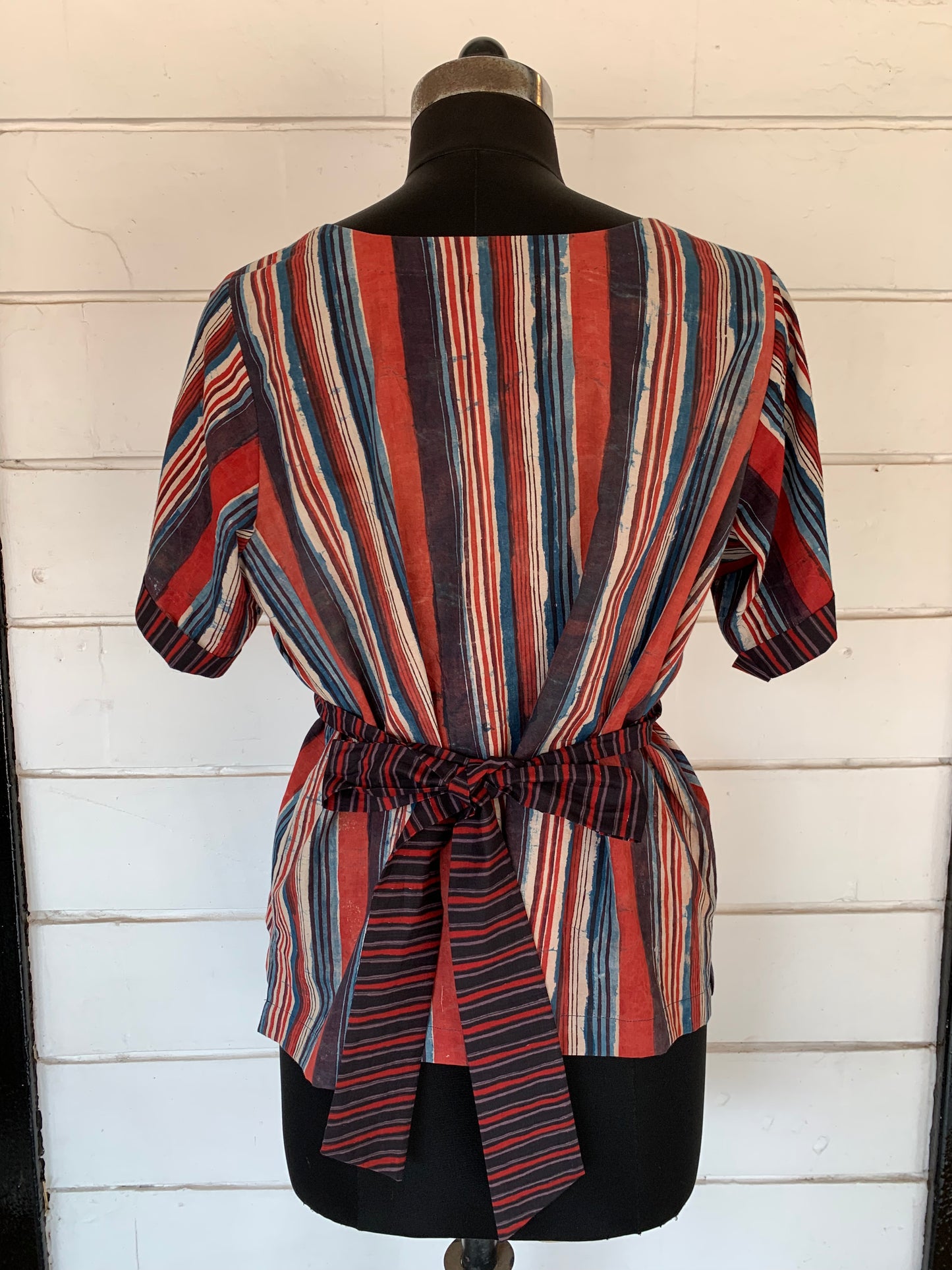 Tie-Back Striped Bella Boxy Top