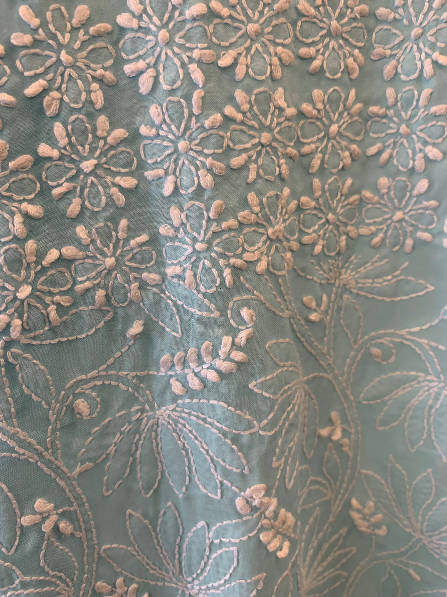 Mint Blue Chicken Jaal Top