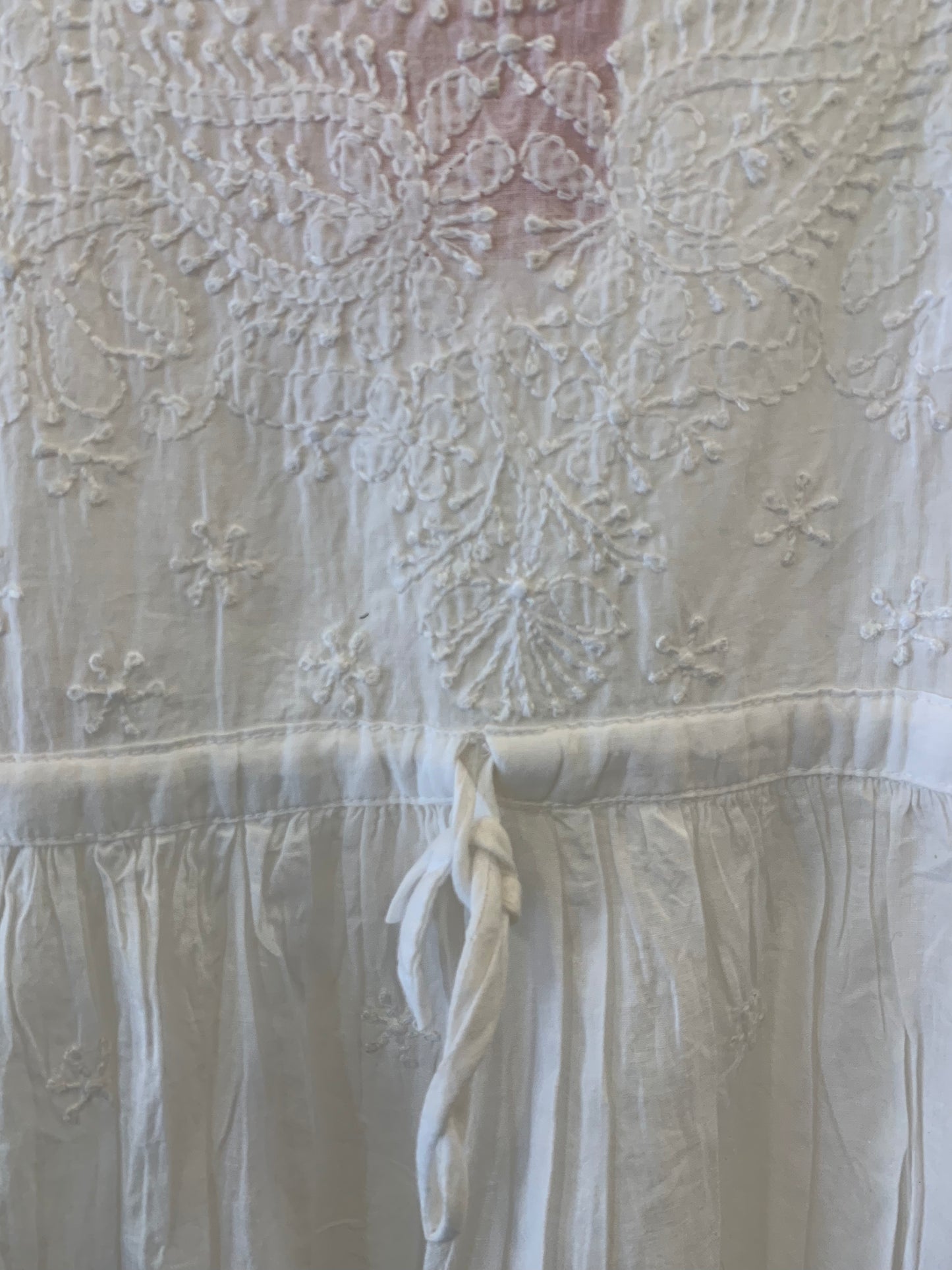 White Chicken Frilly Dress