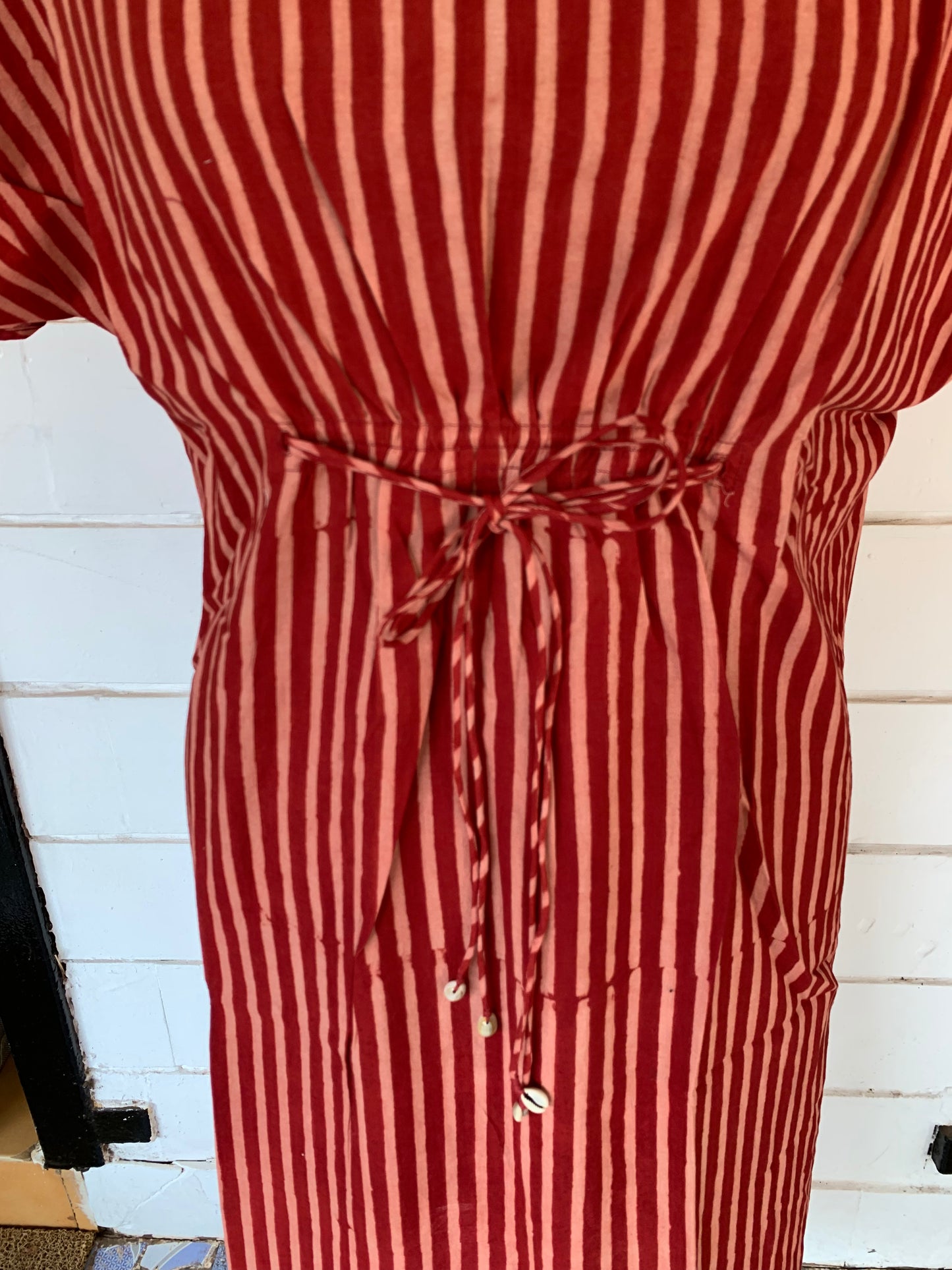 Red Vertical Stripes Diva Dress