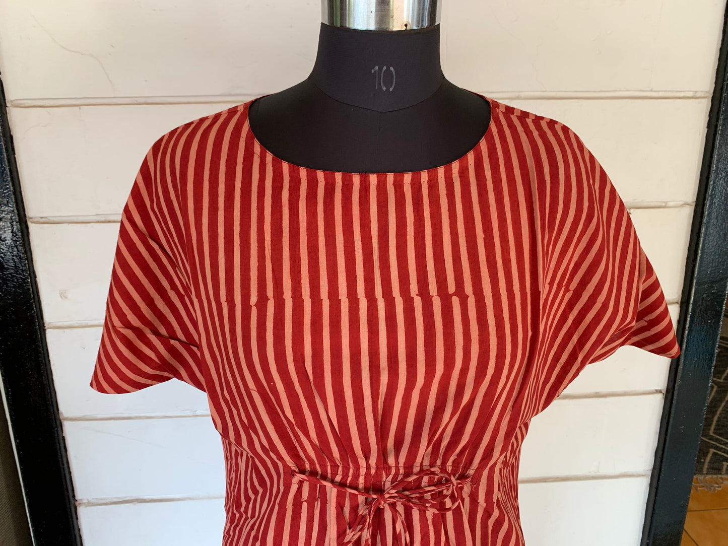 Red Vertical Stripes Diva Dress