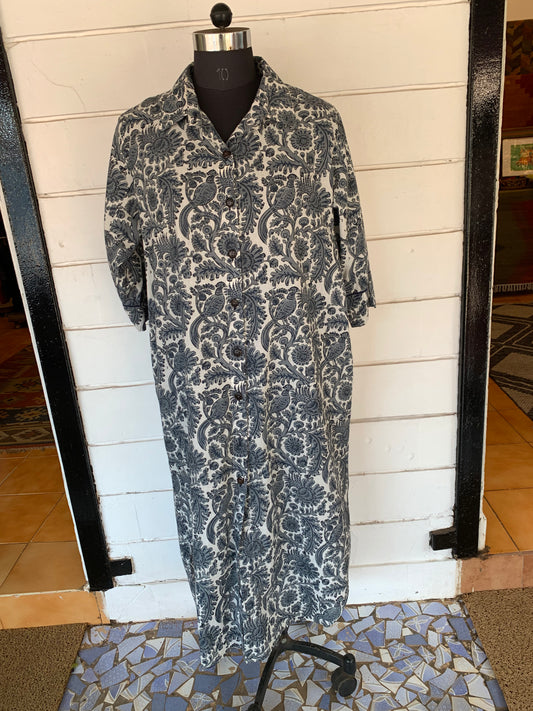 White Djellabia Dress | Long Sleeve Shirt Style