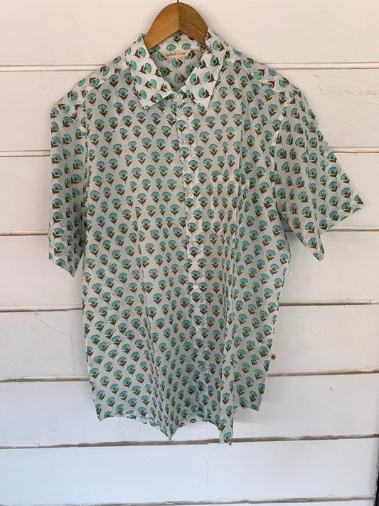 Handblock Printed Shirt a1