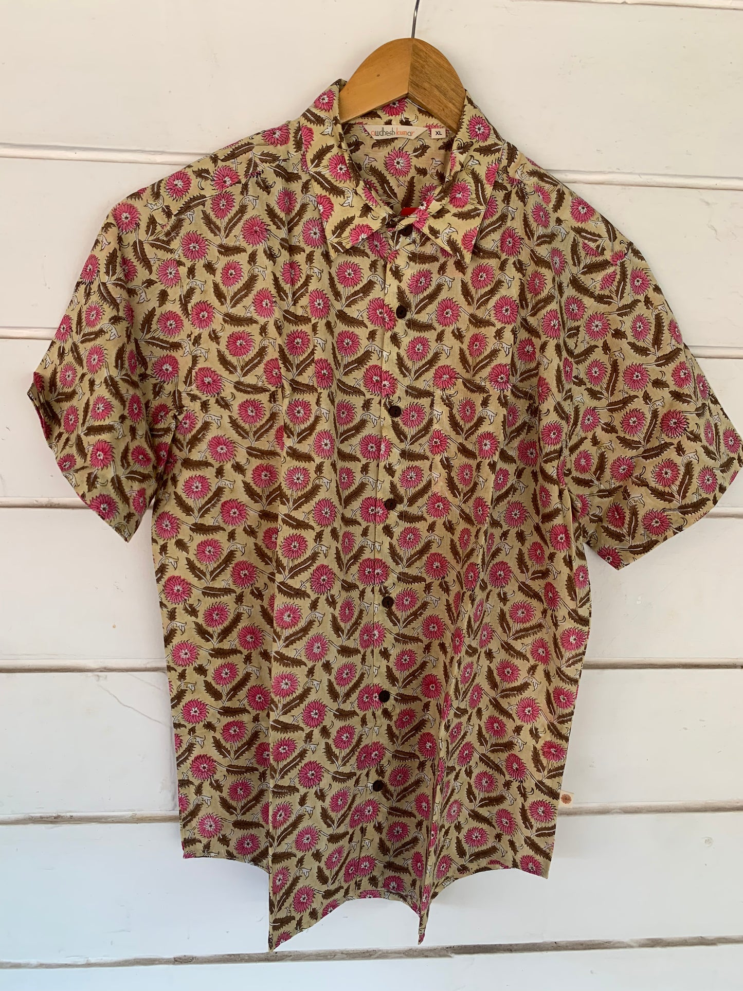 Handblock Printed Shirt 42