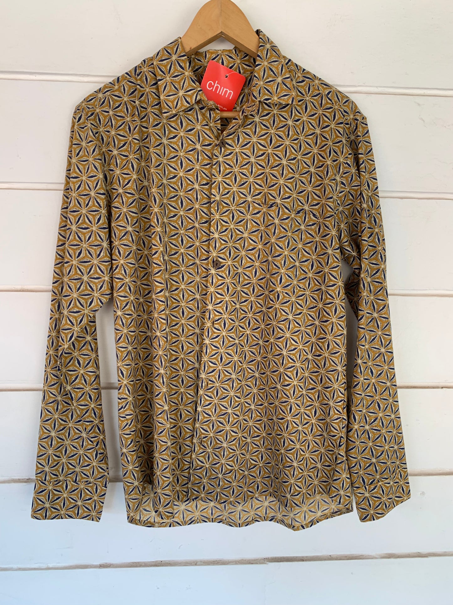 Handblock Printed Shirt longsleeve