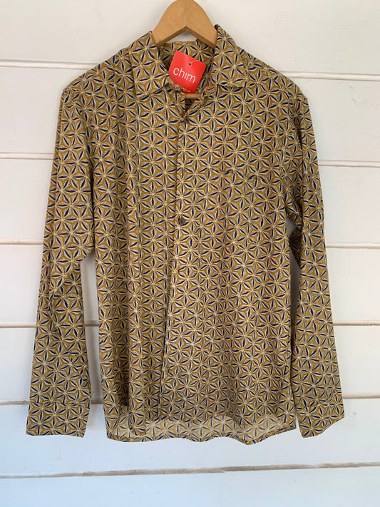 Handblock Printed Shirt longsleeve