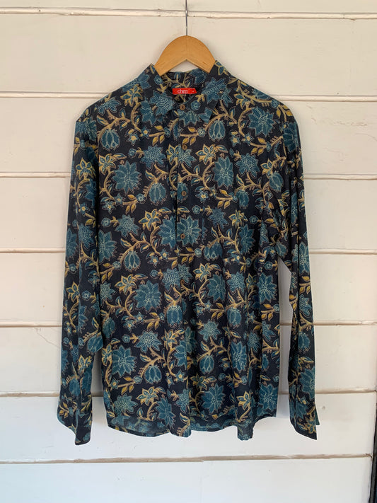 Handblock Printed Shirt longsleeve