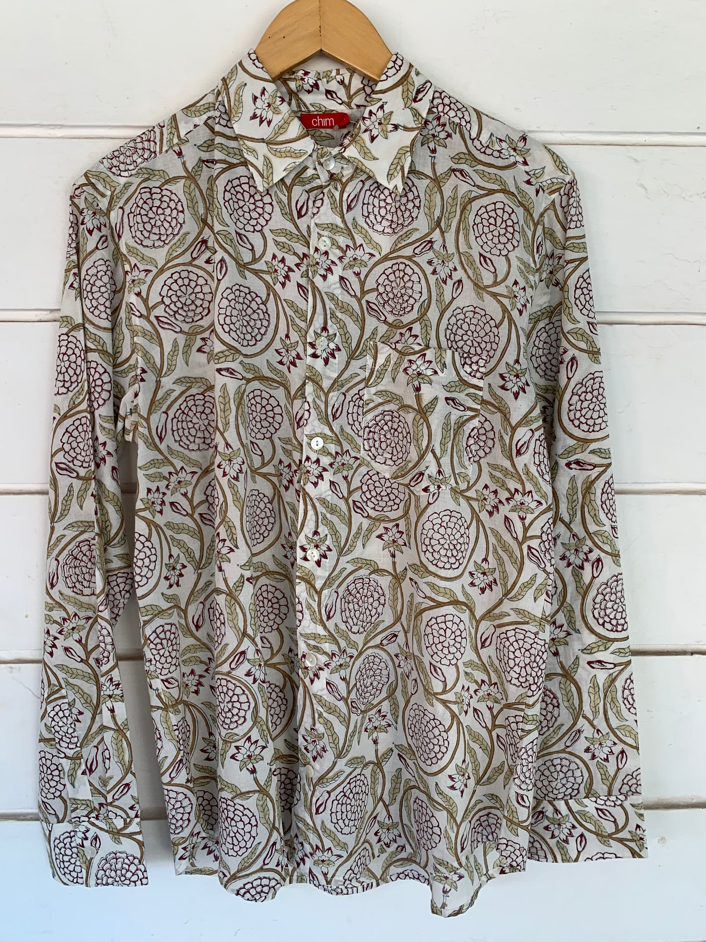 Handblock Printed Shirt longsleeve