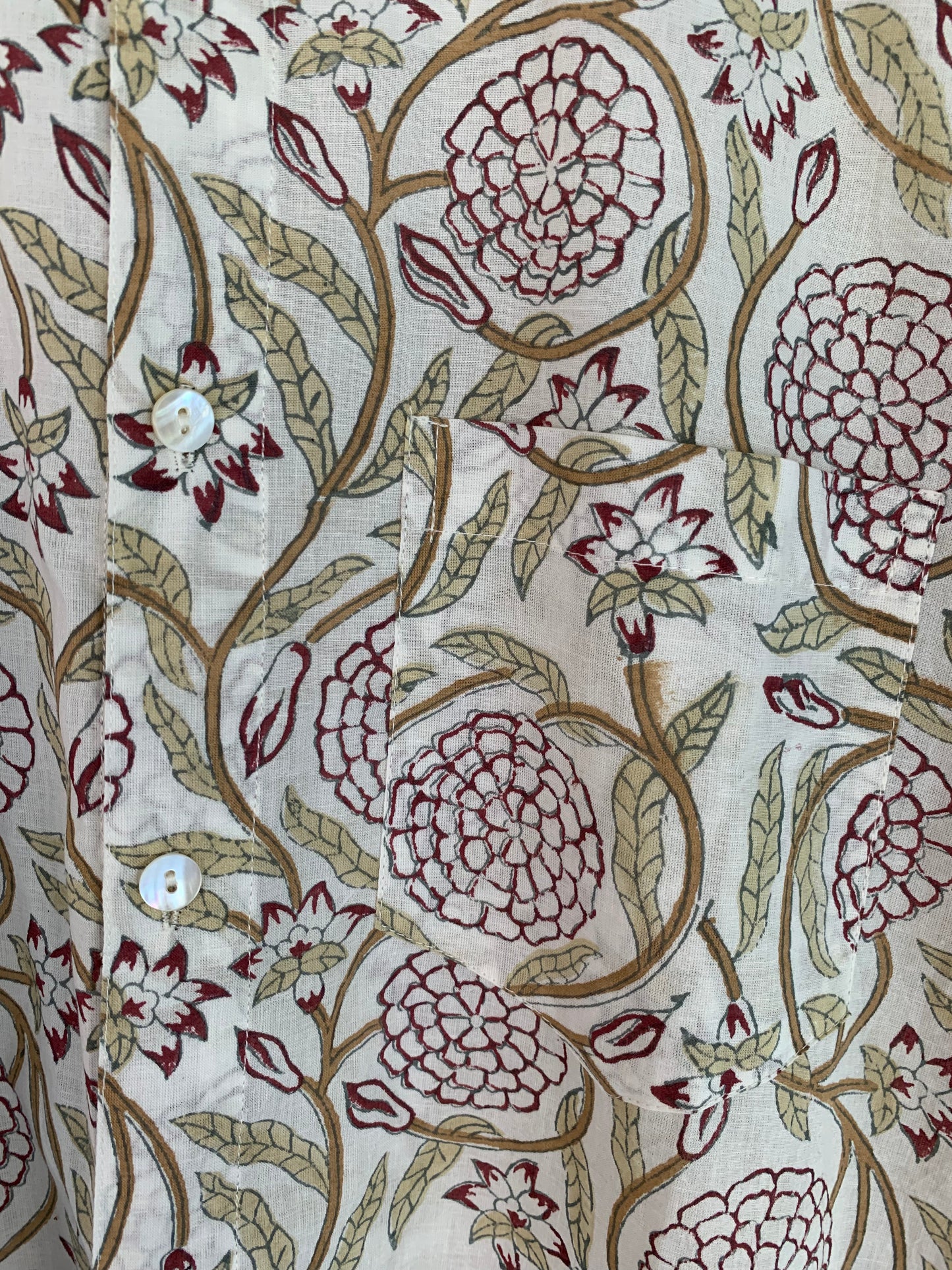 Handblock Printed Shirt longsleeve