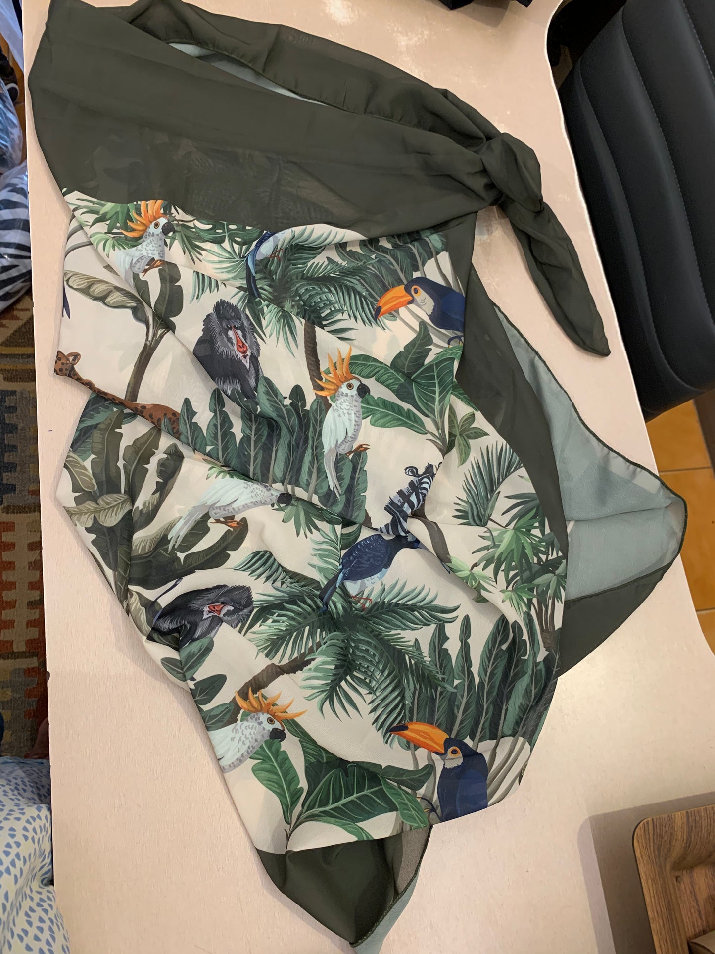 Pattern Block Print Jungle Body and Wrap 2111