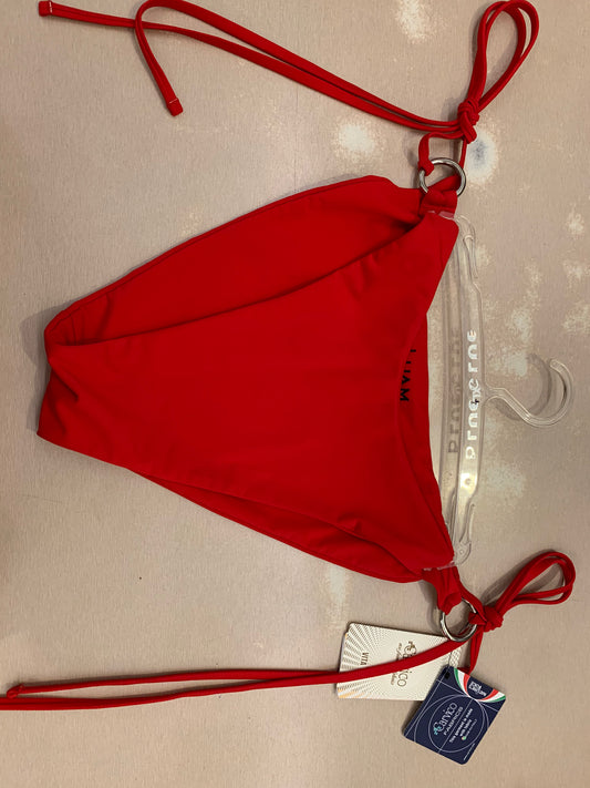 Red O-Ring Triangle Bikini