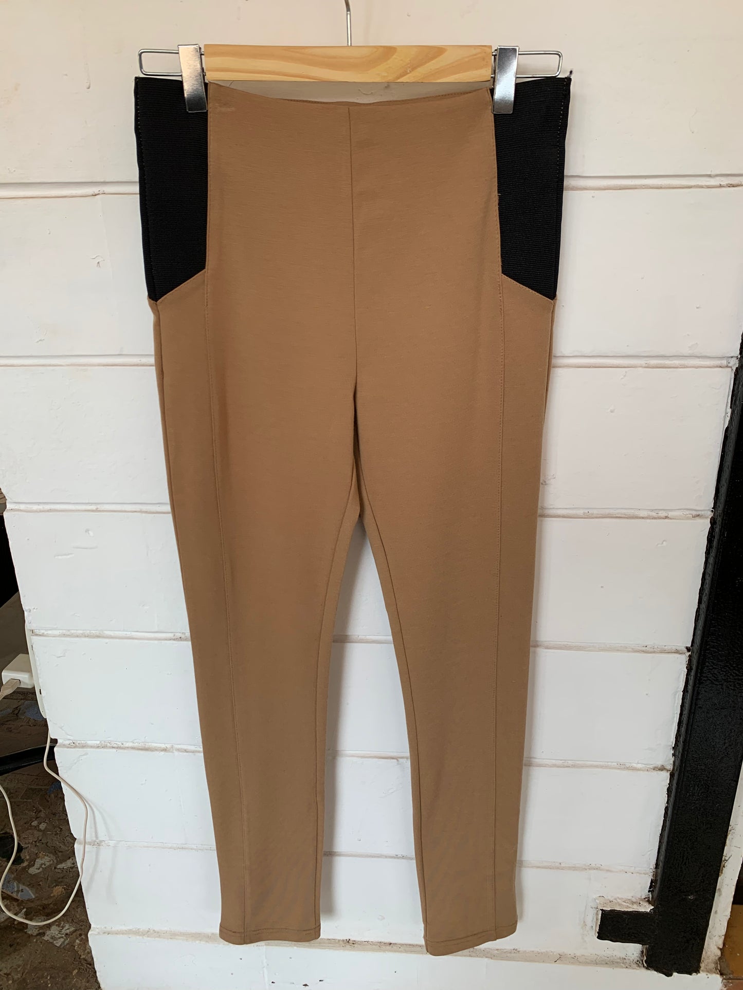 Tan & Black Parallel Pants