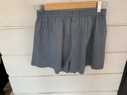 Gray Pintuck Shorts