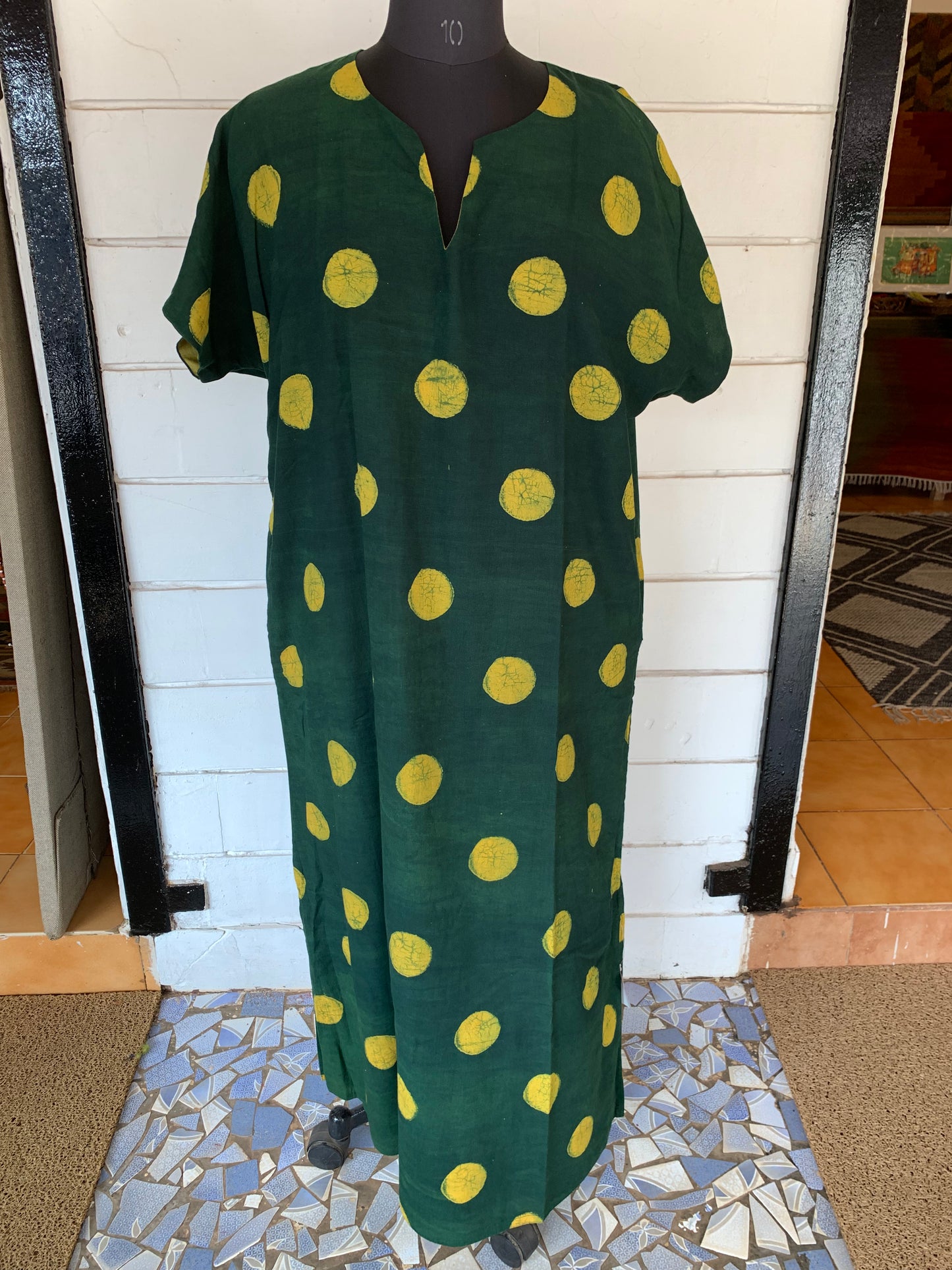 Green Polka Reversible Dress