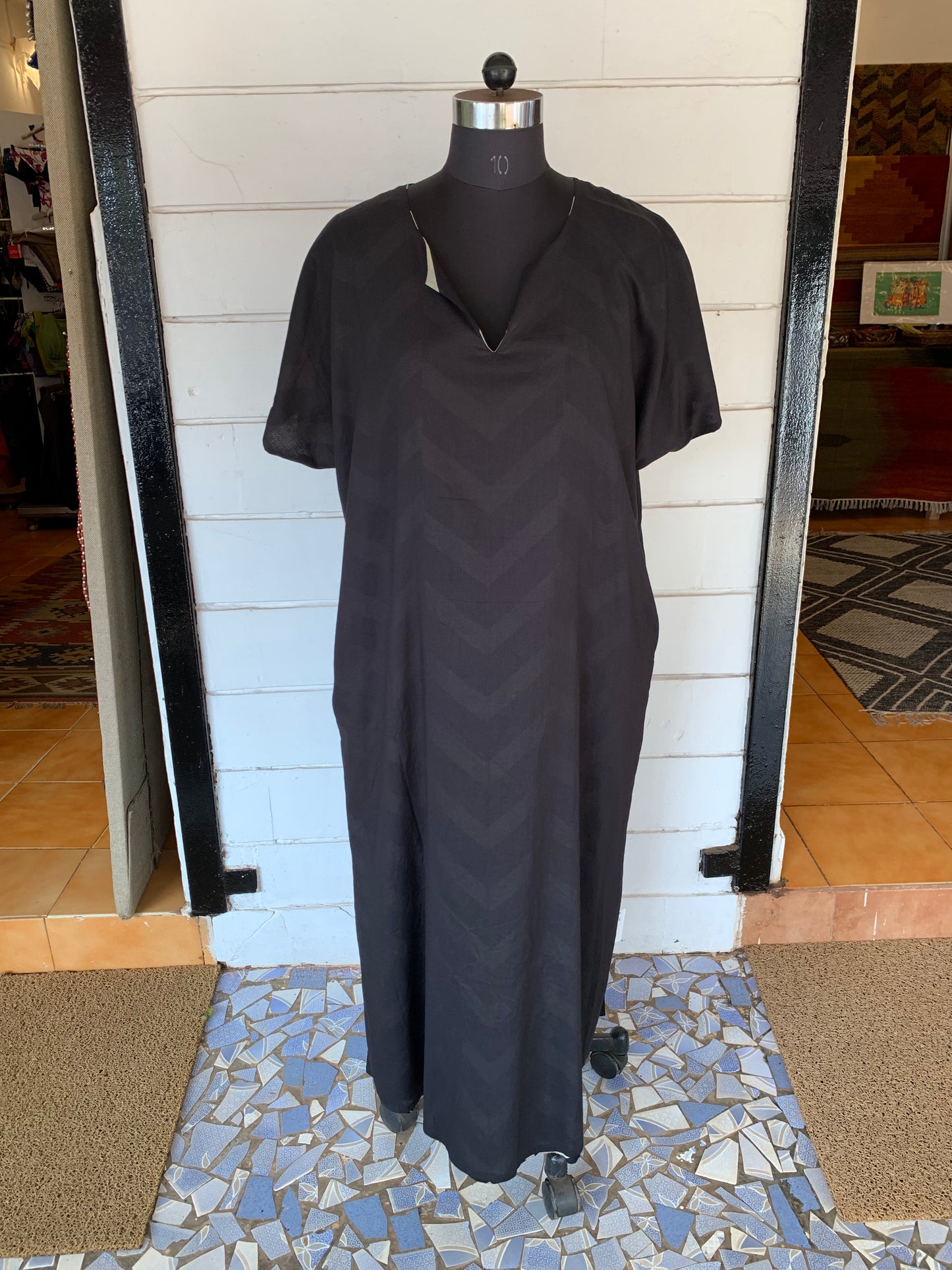 Black Polka Reversible Dress