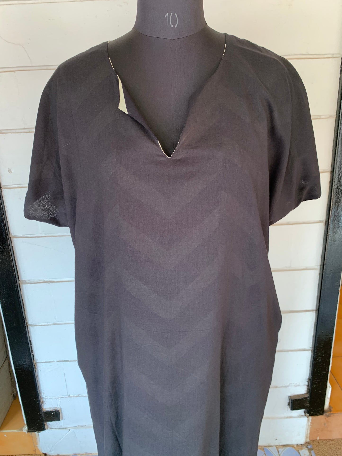 Black Polka Reversible Dress