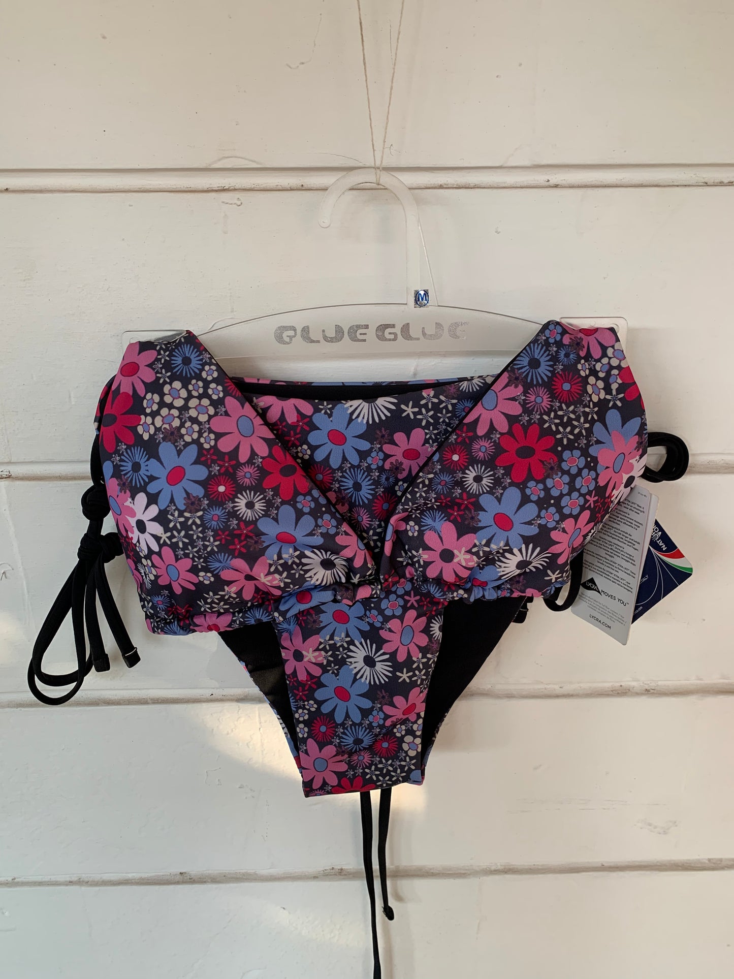 Flowers Block Print Reversible Triangle Bikini