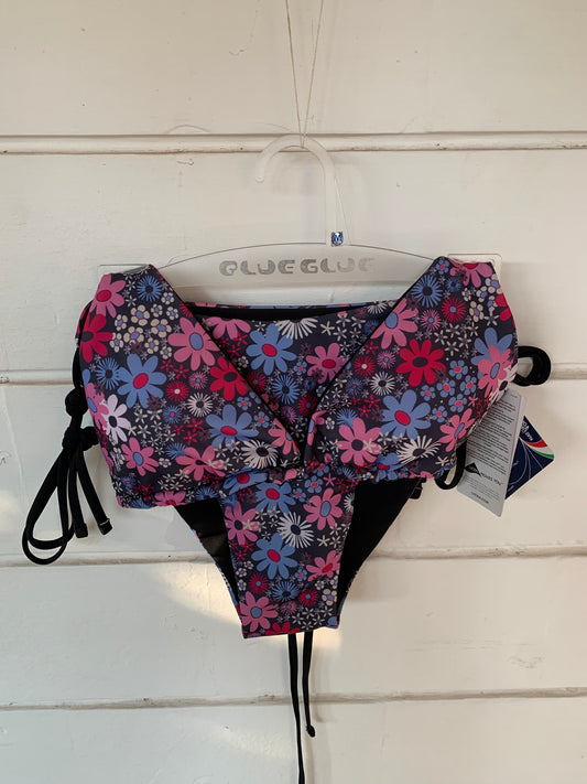 Flowers Block Print Reversible Triangle Bikini