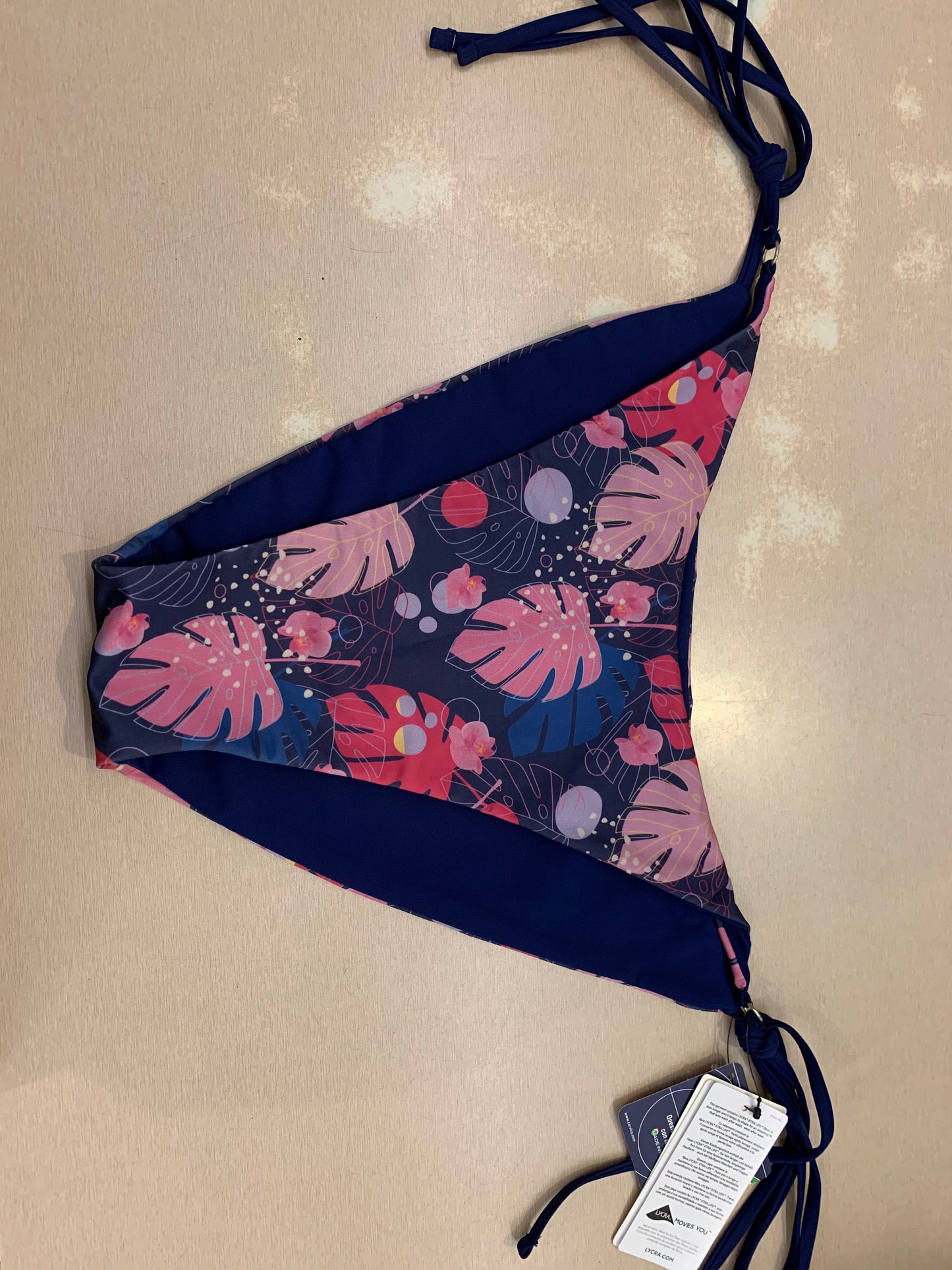 Patterns Block Print Reversible Triangle Bikini