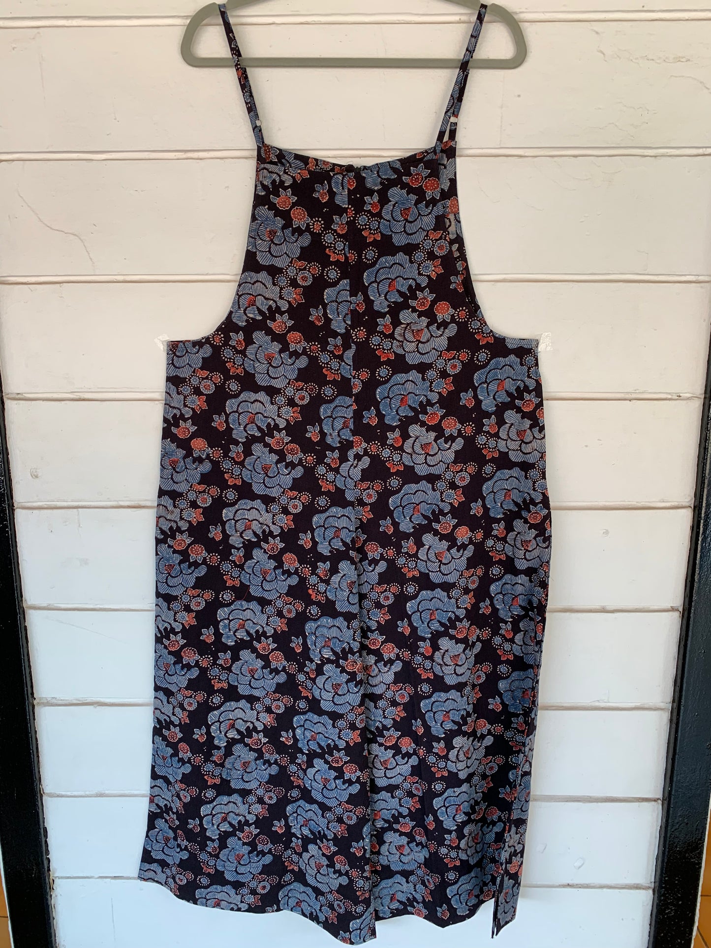 Black Hand Block Print Soro Jumpsuit