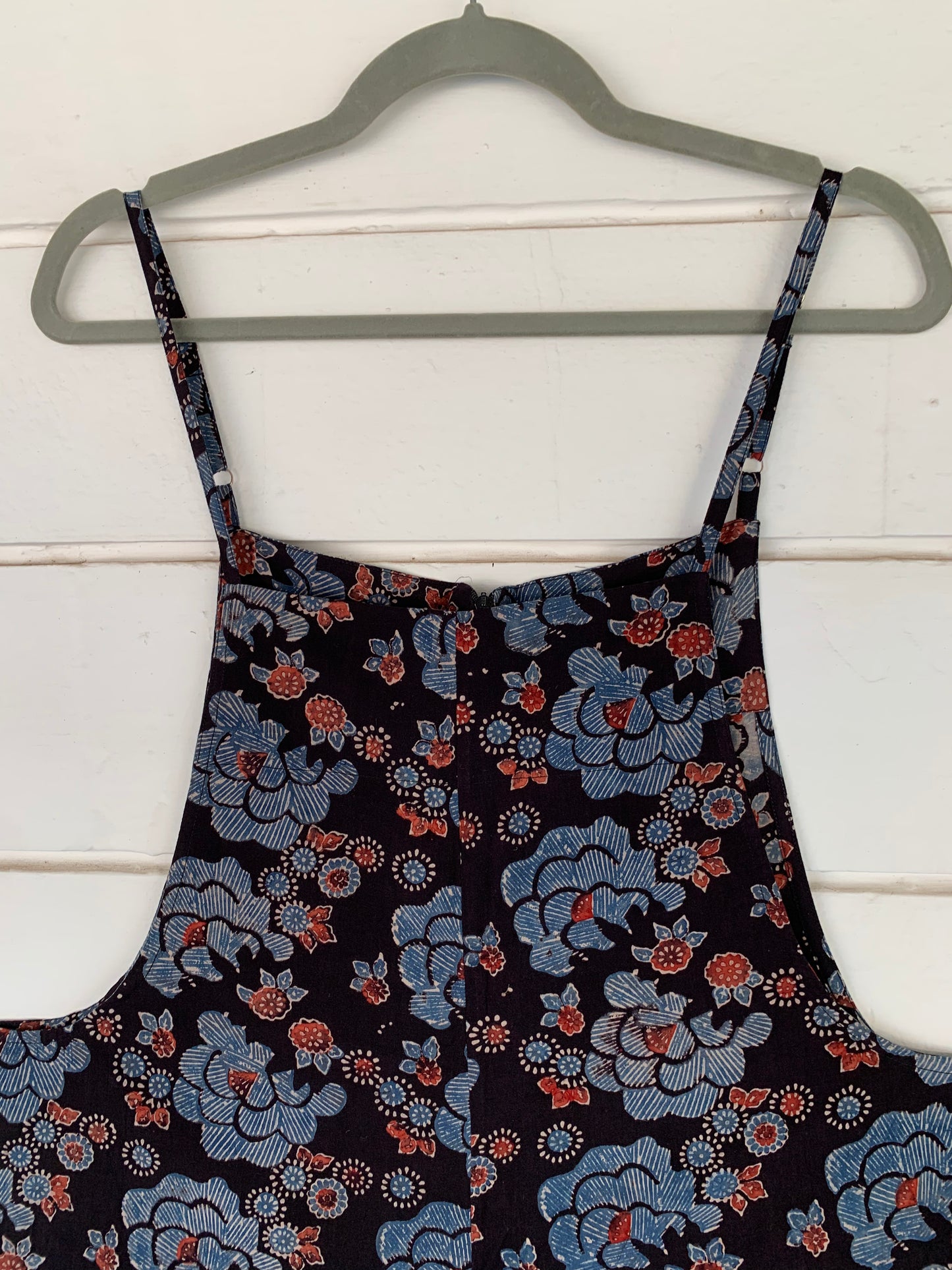 Black Hand Block Print Soro Jumpsuit