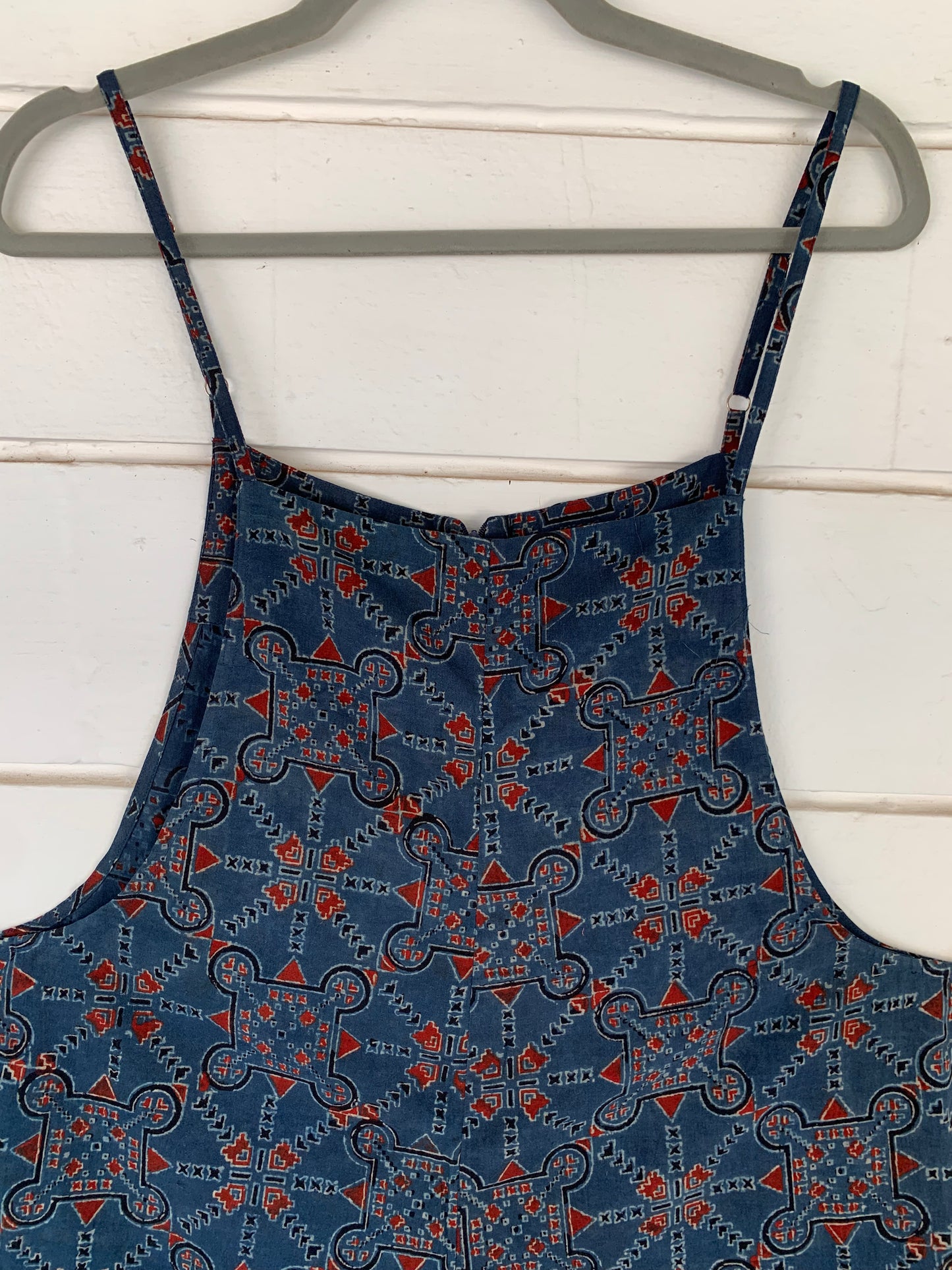 Blue Geometric Print Soro Jumpsuit