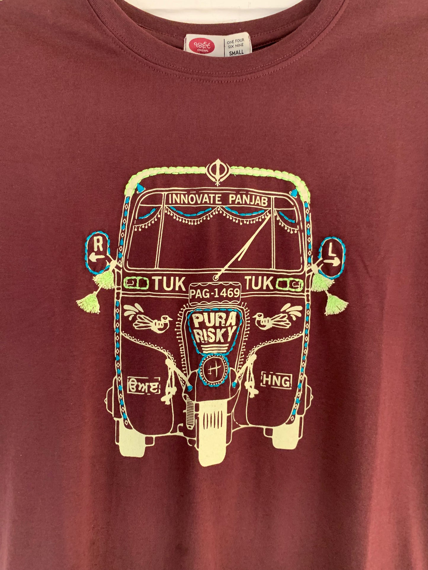 T-Shirt TukTuk green print