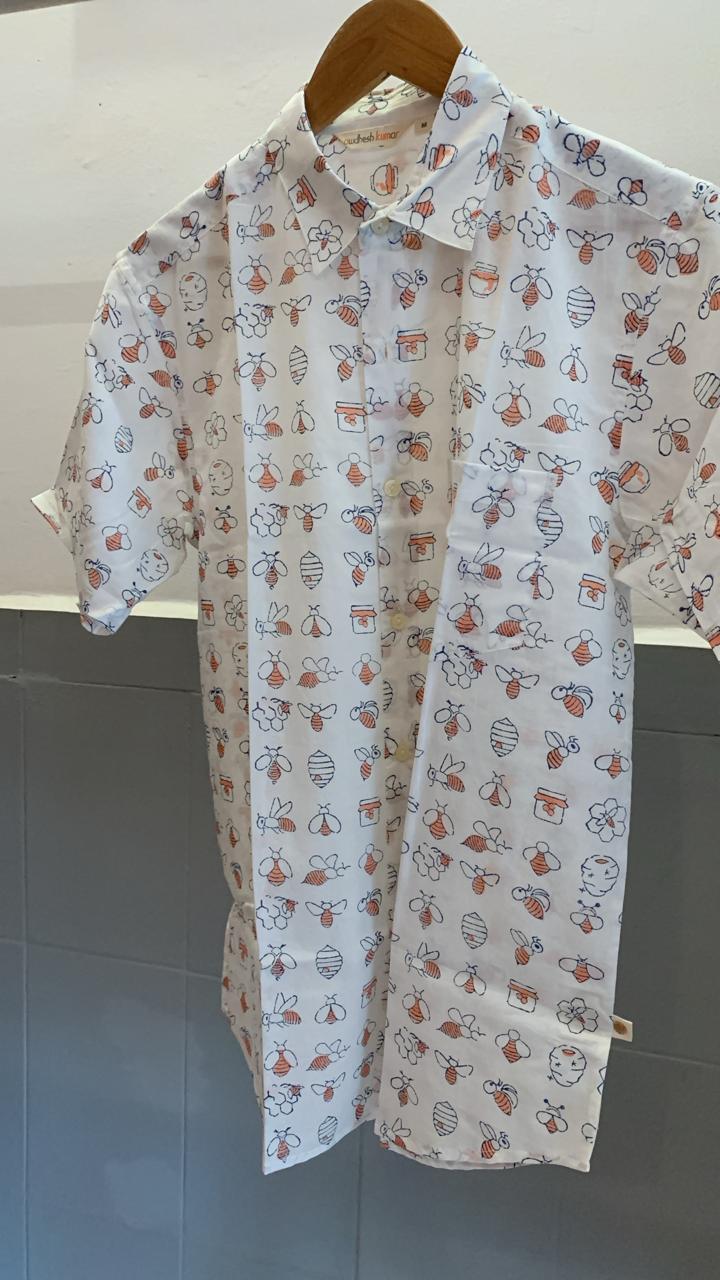 Handblock Printed Shirt 17