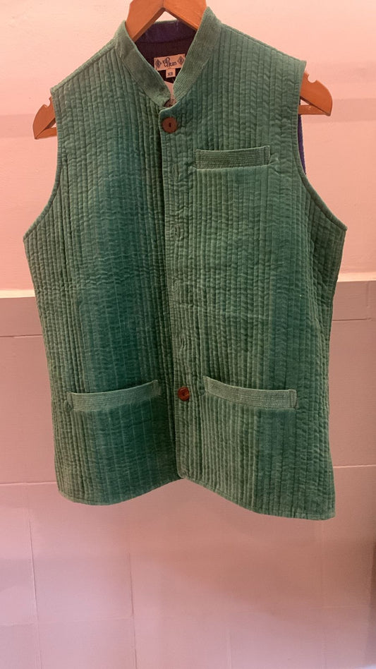 Velvet Jacket Green
