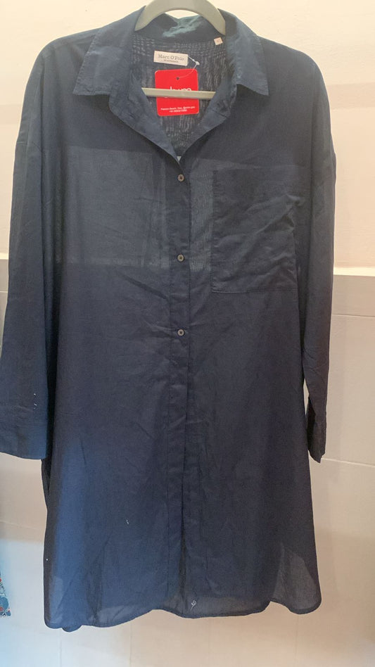 Black Marco Polo Shirt Dress 1316