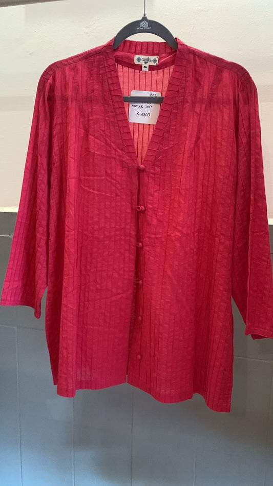 Hot Pink Pintuk Top 802