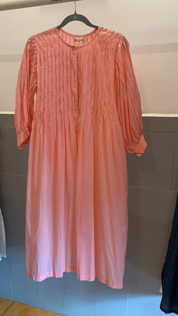 Nayika Pintuck Peach Dress 1305