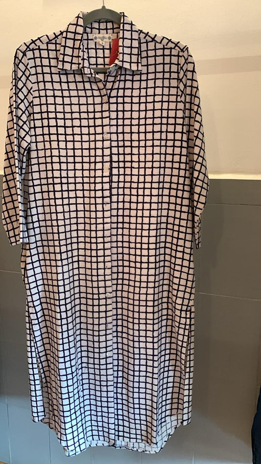 Baby Cord Shirt Dress 1307