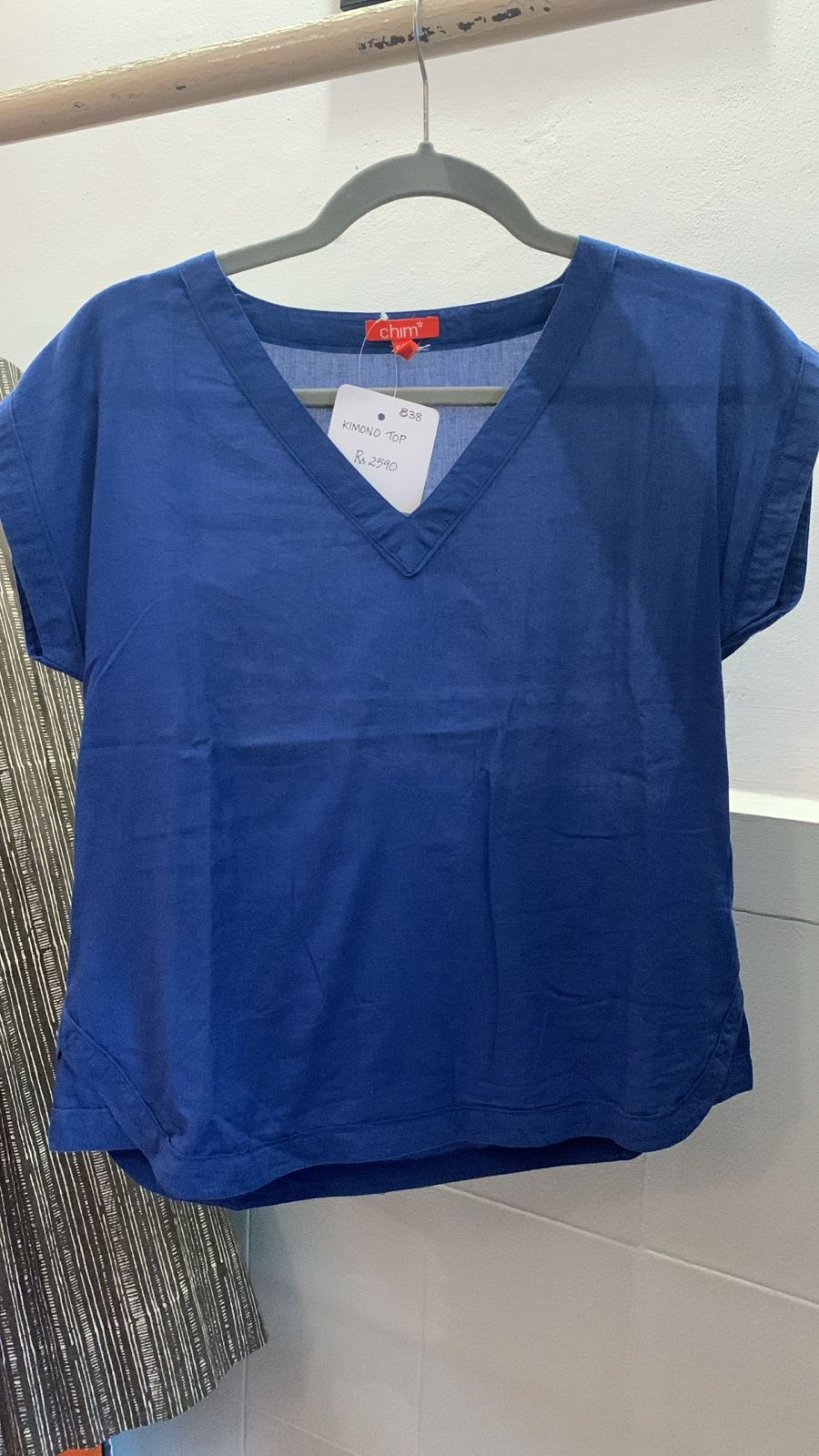 Blue Kimono Top 838